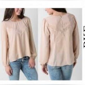 BKEred Peasant Blouse